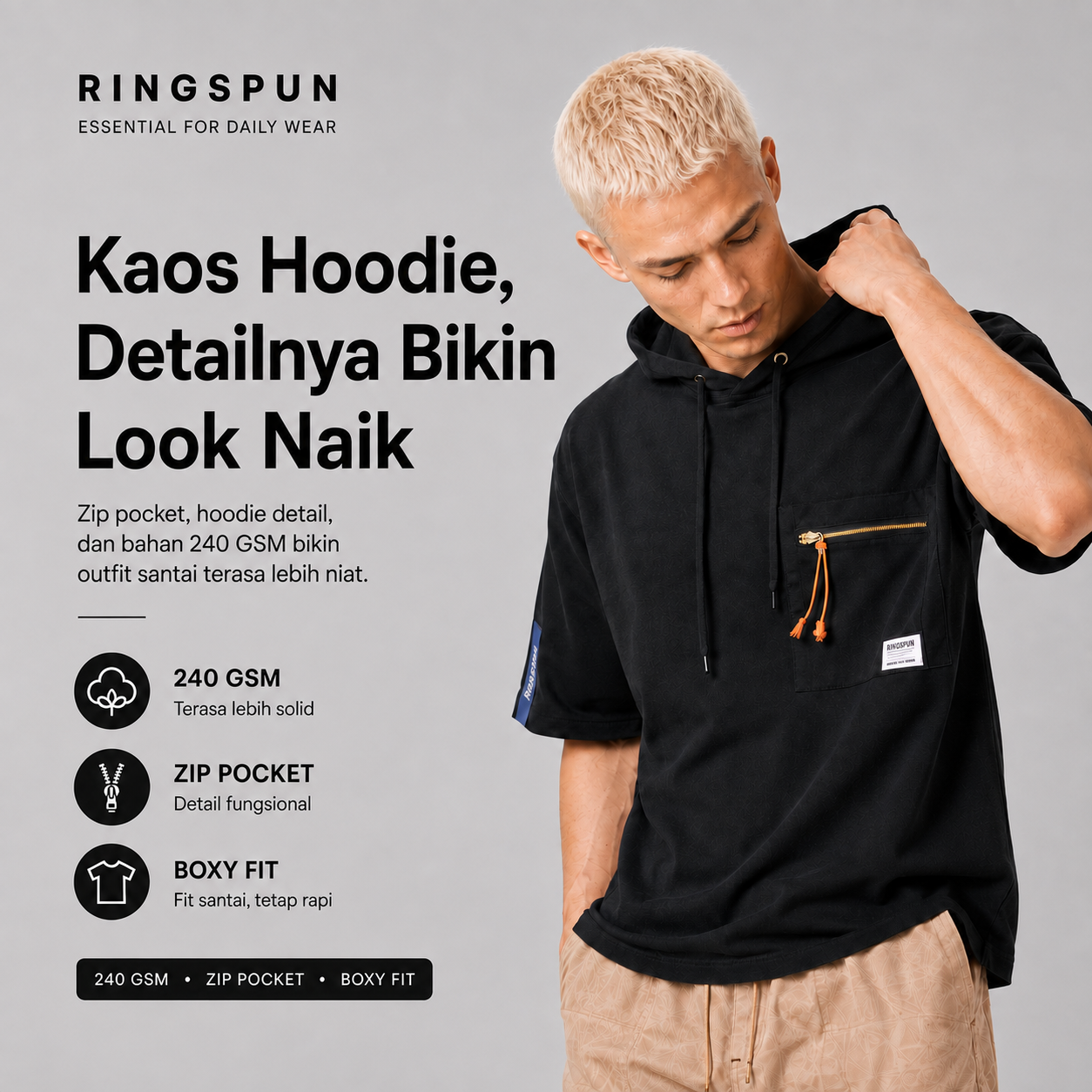 Nara Oversize Hoodie Boxy fit Streetwear