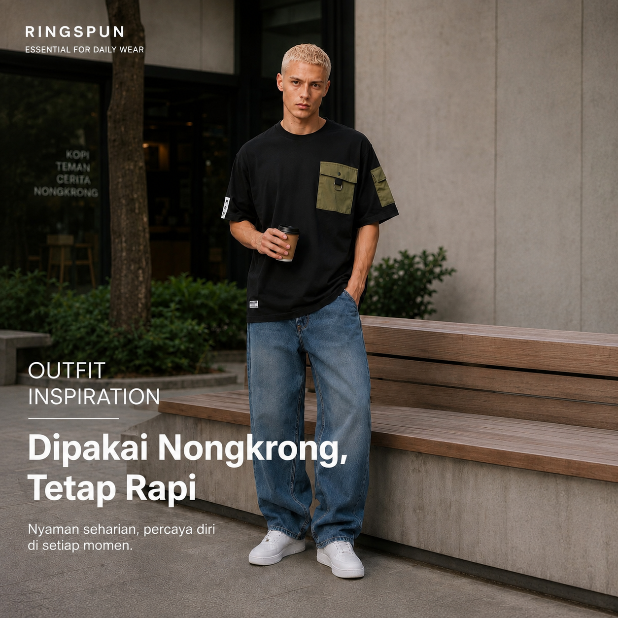 Kashiba Oversize Utility Pocket, Clean Fit