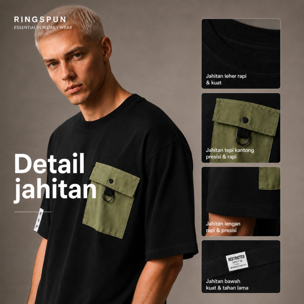 Kashiba Oversize Utility Pocket, Clean Fit