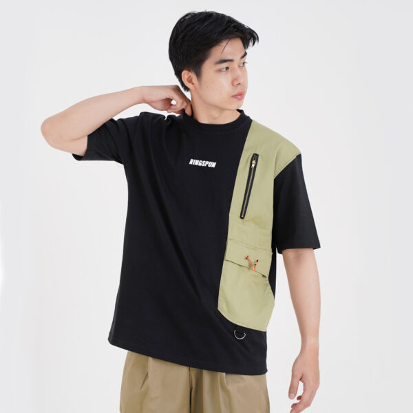 Ryota Oversize Side Pocket Unique Cotton Premium Black