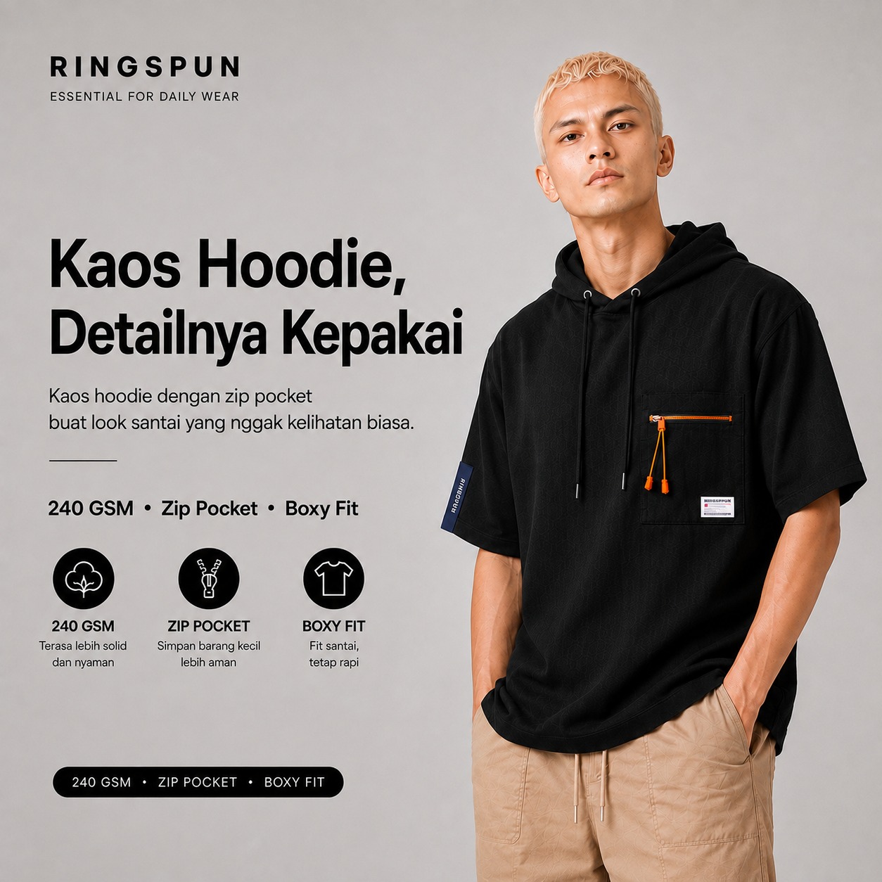 Nara Oversize Hoodie Boxy fit Streetwear
