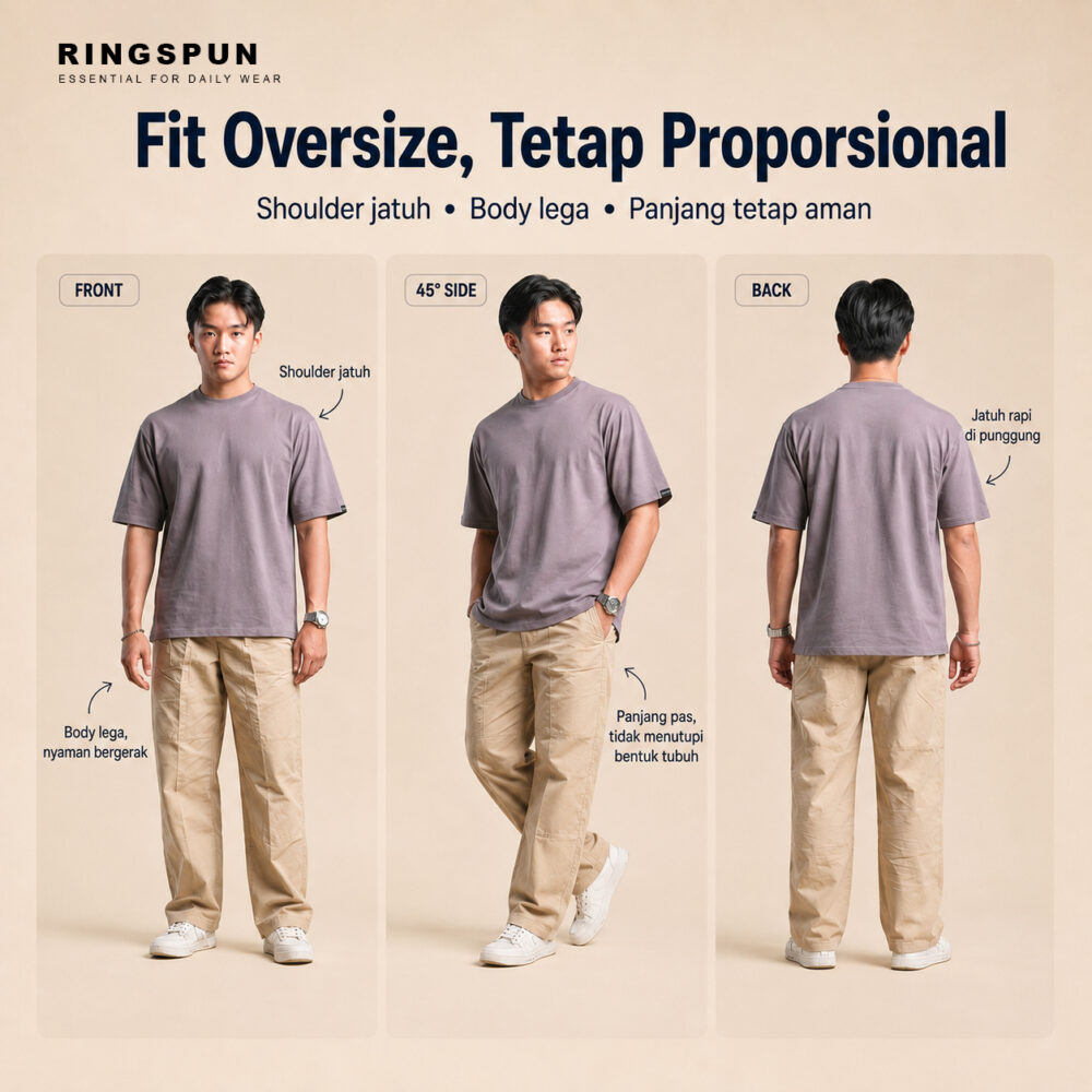 4 (4) Kaos Oversize KUMO Plain Clean