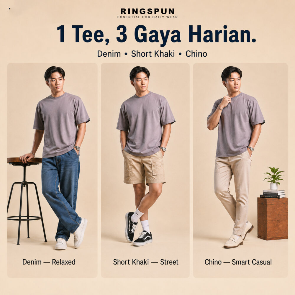 6 (2) Kaos Oversize KUMO Plain Clean