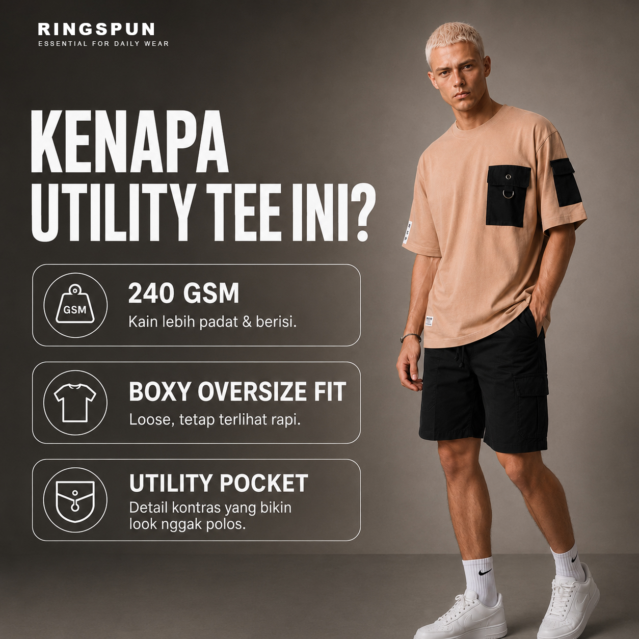 Oversize Kashiba Mocca