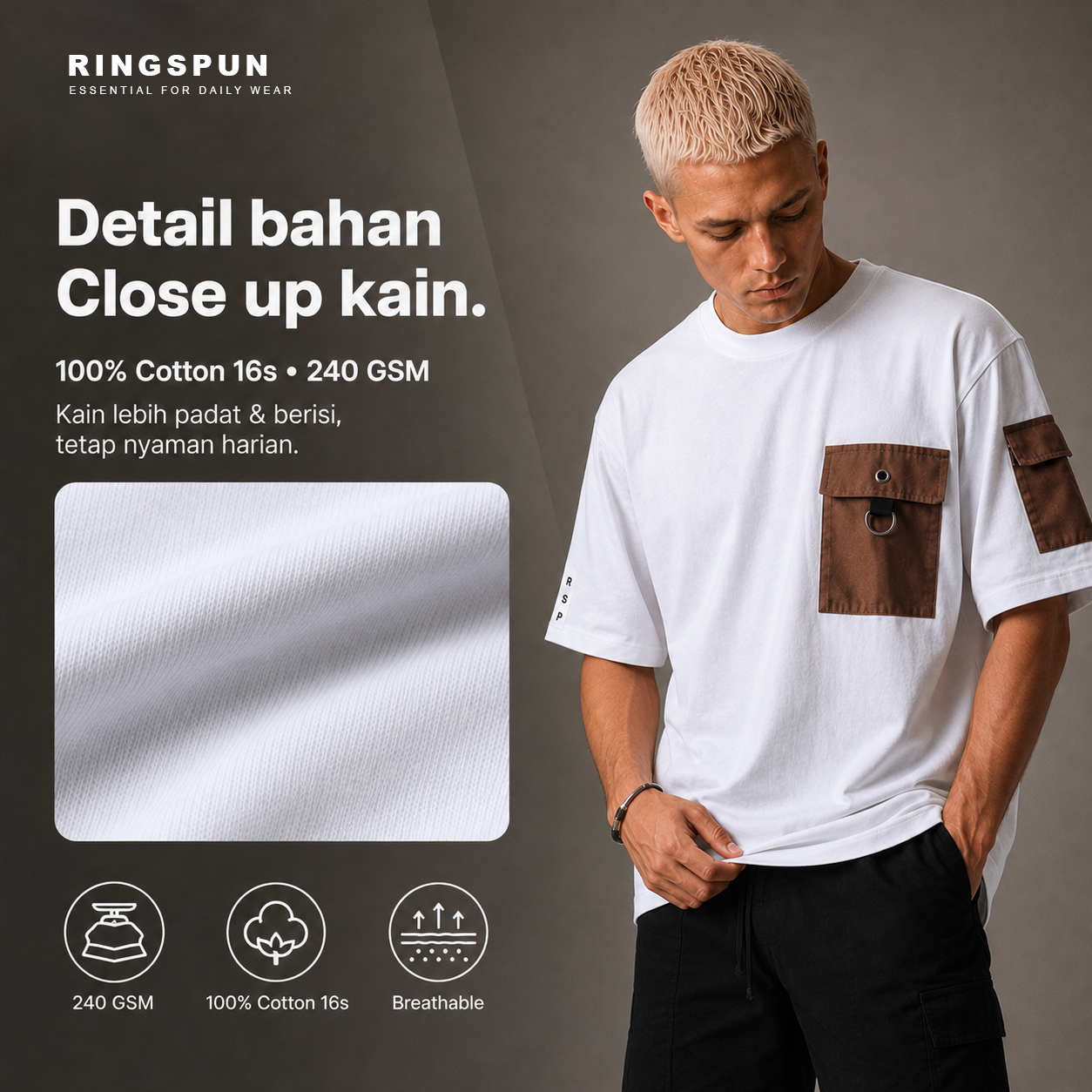 Oversize Kashiba Putih