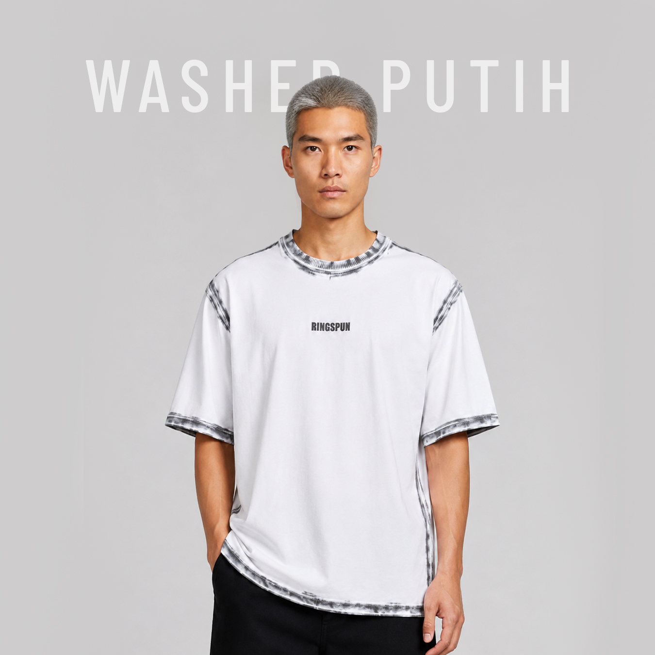 Oversize Washed Putih